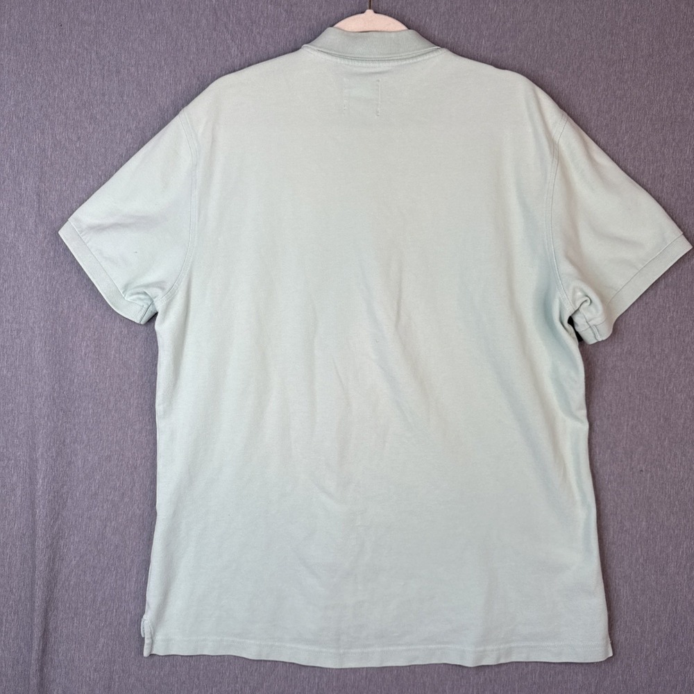 J.Crew Mens Oarsman Vintage Green Short Sleeve Shirt XL Oarsman Logo 90's Y2K - Picture 3 of 8